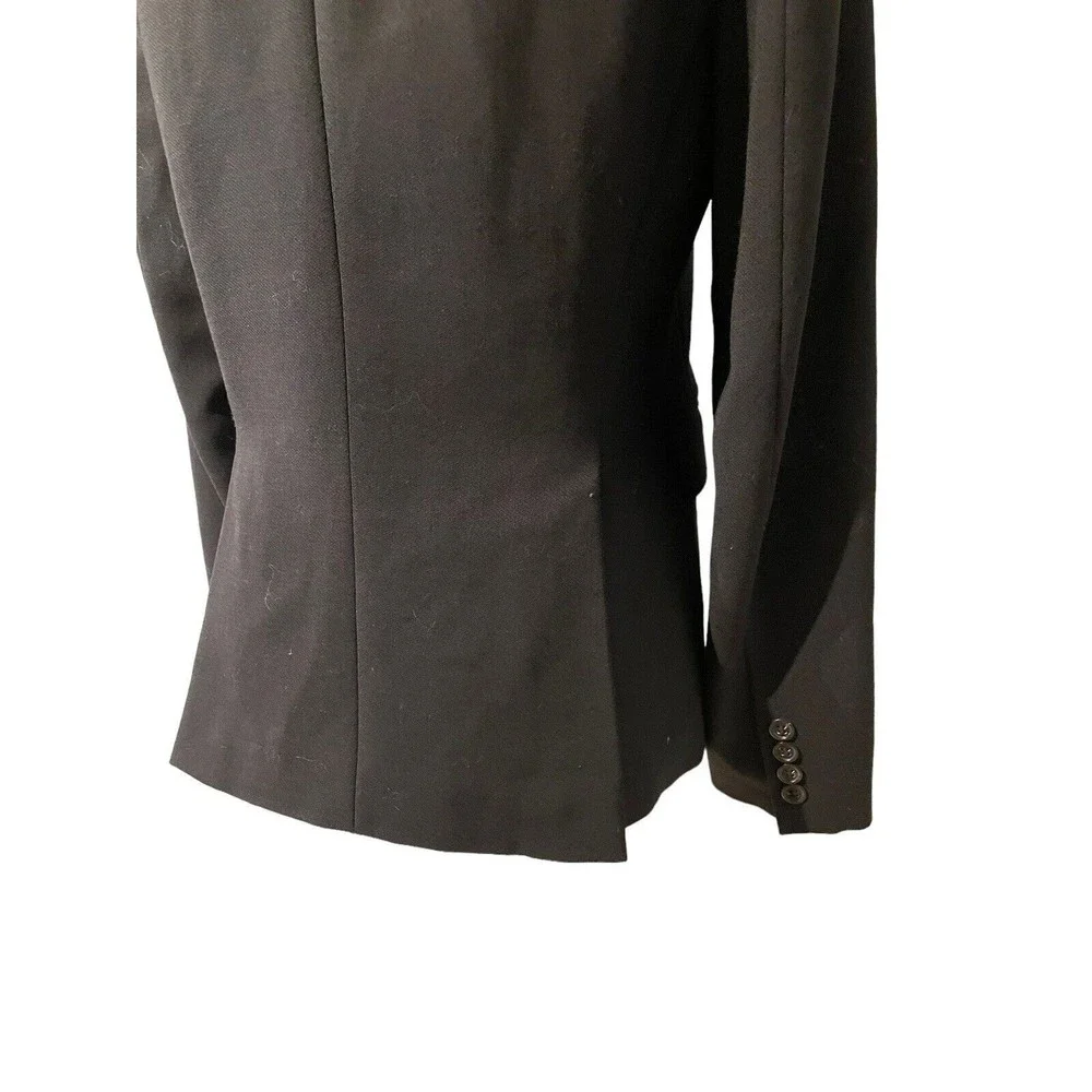 J. Crew Womens Blazer Jacket Wool Black Career Work‎ Size 6